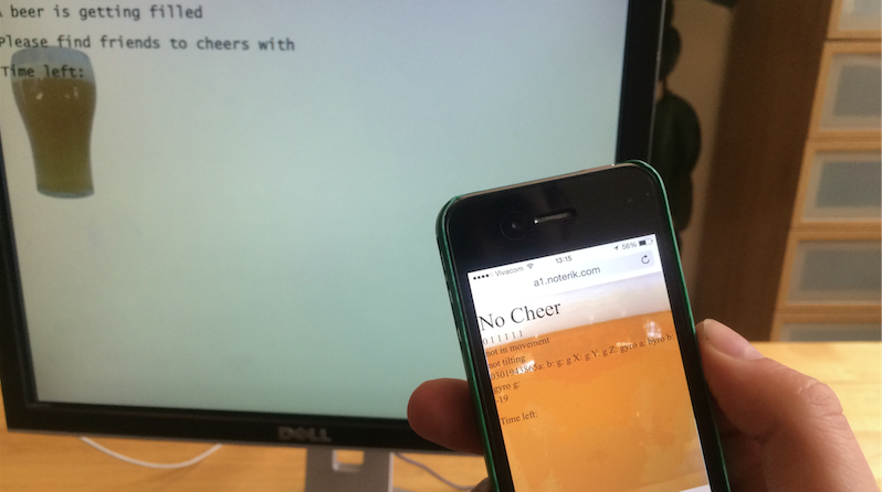 Are beer being filled on your phone