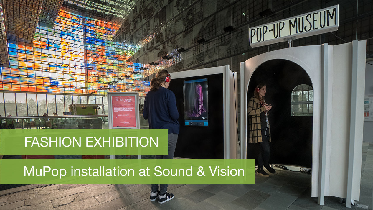 MuPop installation in the entrance hall of Sound and Vision